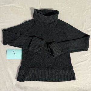 Charcoal Turtleneck Sweater for Women